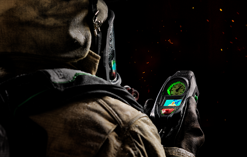 The MSA SCBA Thermal Imaging Camera used in firefighting